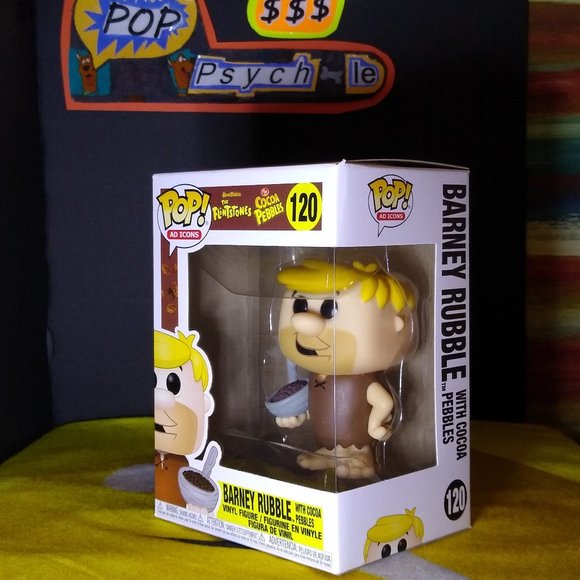 Barney Rubble Cocoa Pebbles Ad Icons The Flintstones Funko Pop 120 NIB "b" - Picture 1 of 4